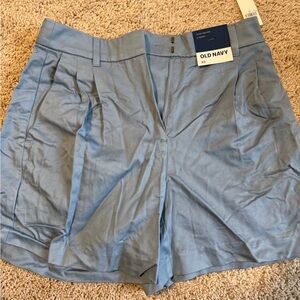 Old Navy Women's Light Blue High Waist Shorts